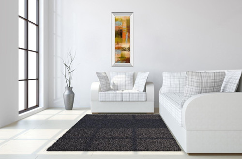 Departures Il By Michael Marcon - Mirror Framed Print Wall Art - Beige