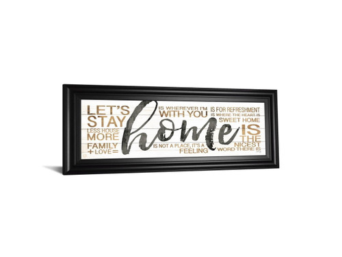 Home By Marla Rae - Framed Print Wall Art - White