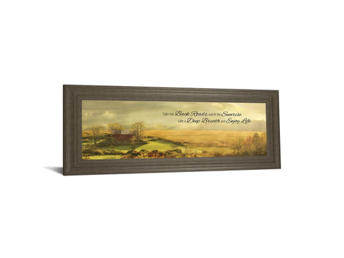 Enjoy Life By Lori Deiter - Framed Print Wall Art - Gold