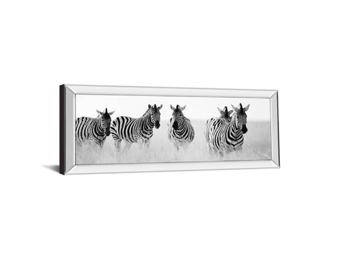 Meeting Place By Papiorek N - Mirrored Frame Wall Art - White