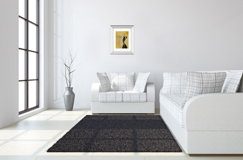 Taittinger - Mirror Framed Print Wall Art- Yellow - Yellow