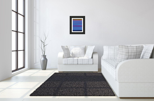 Abstract Blues By Mark Baker - Framed Print Wall Art - Blue