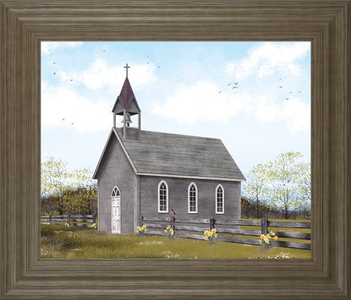 He Is Risen By Billy Jacobs - Framed Print Wall Art - Dark Gray