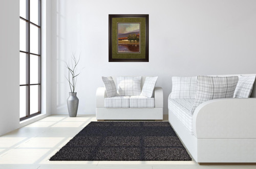 Lake View I By Norman Wyatt, Jr. - Framed Print Wall Art - Green