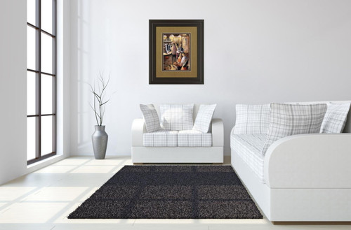 Entre Copas By Didier Lourenco - Framed Print Wall Art - Dark Brown