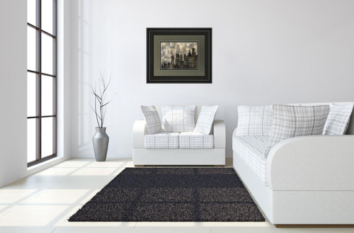 City Lights By Katrina Craven - Framed Print Wall Art - Black