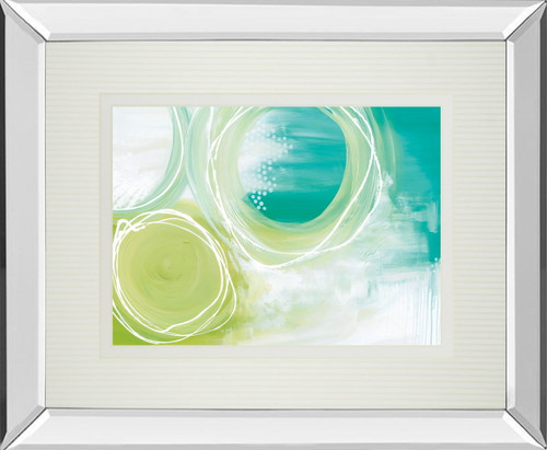 Praying For No Strings By Julie Hawkins - Mirror Framed Print Wall Art - Blue