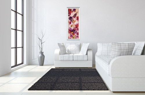 Exuberant Florals III By Silvia Vassileva - Mirrored Frame Wall Art - Pink