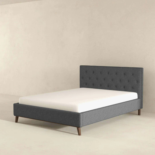 Graceville Gray Queen Fabric Platform Bed