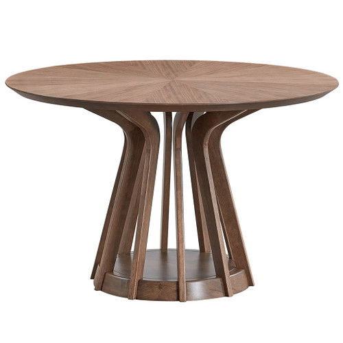 Seda - Round Dining Table - Walnut