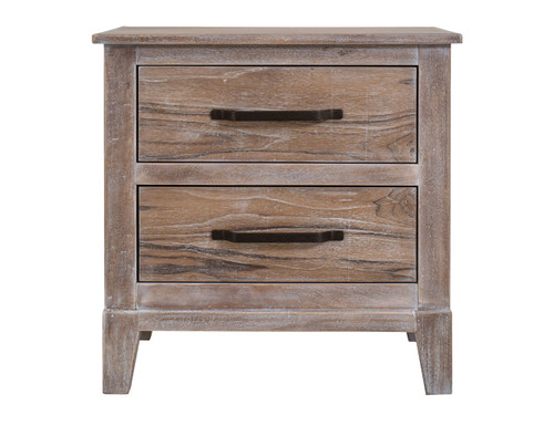White Teak - Nightstand - Ivory White