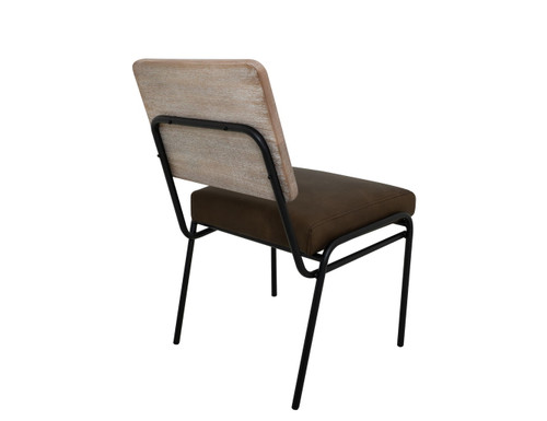 White Balam - Chair (Set of 2) - Ivory White / Dark Brown