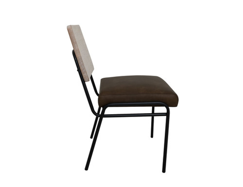 White Balam - Chair (Set of 2) - Ivory White / Dark Brown