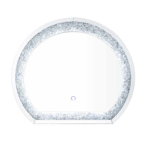 Noralie - Accent Mirror - Mirrored & Faux Diamonds