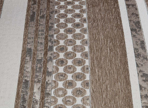 Ragnar - Sofa With 7 Pillows - Light Brown Linen & Cherry