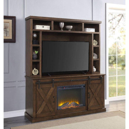 Aksel - Entertainment Center (Include 91617Fir) - Walnut