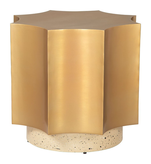 Osam - Side Table - Gold / Beige
