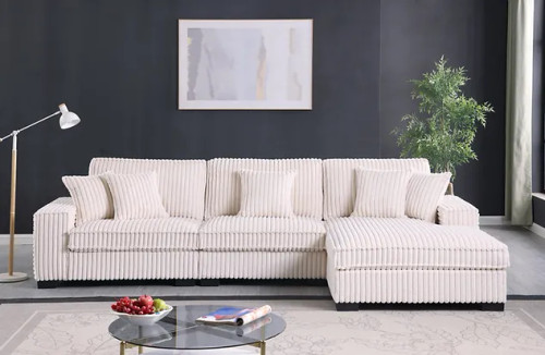 Comfy II Modern Sectional with Chaise in Fabric