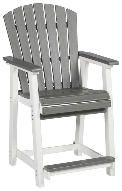 Transville - Barstool (Set of 2) - Gray / White