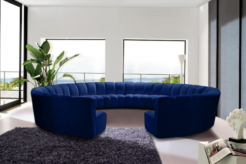 Infinity - 12 Piece Velvet Modular Sectional