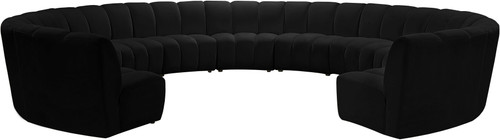 Infinity - 11 Piece Velvet Modular Sectional