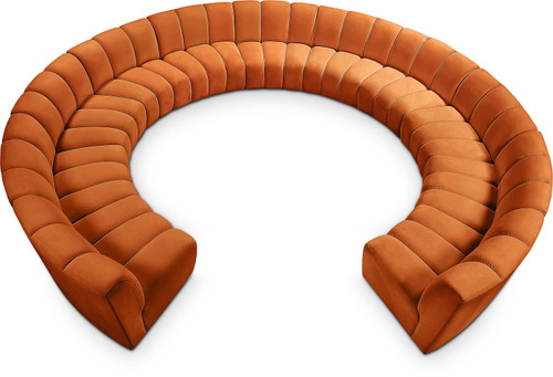 Infinity - 11 Piece Velvet Modular Sectional