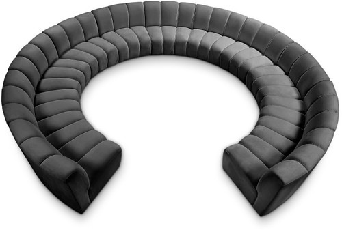 Infinity - 11 Piece Velvet Modular Sectional