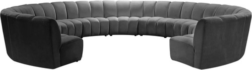 Infinity - 11 Piece Velvet Modular Sectional