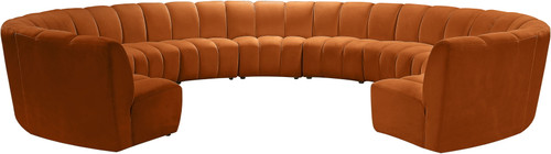 Infinity - 11 Piece Velvet Modular Sectional