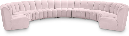 Infinity - 9 Piece Velvet Modular Sectional