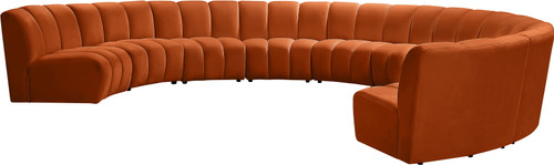 Infinity - 9 Piece Velvet Modular Sectional