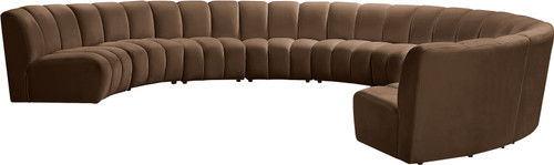 Infinity - 9 Piece Velvet Modular Sectional