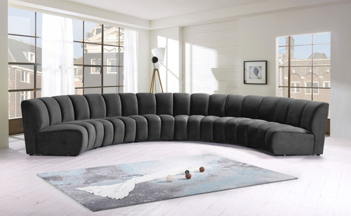 Infinity - 6 Piece Velvet Modular Sectional