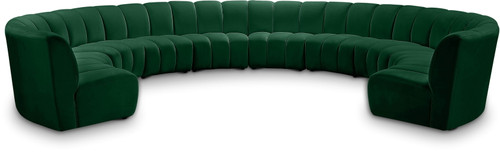 Infinity - 10 Piece Velvet Modular Sectional