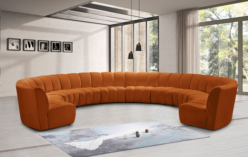 Infinity - 10 Piece Velvet Modular Sectional