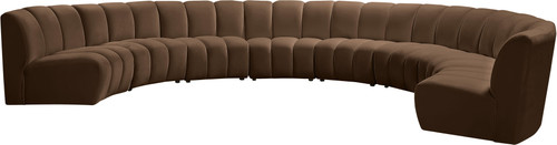 Infinity - 8 Piece Velvet Modular Sectional