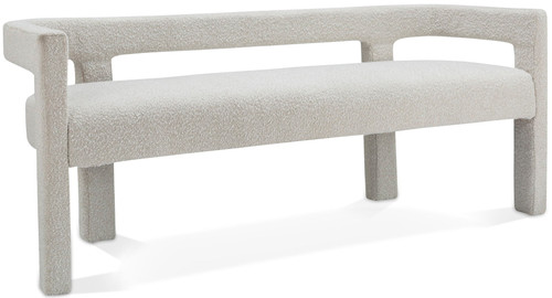 Athena - Boucle Fabric Bench