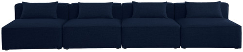 Cube - Linen Modular 4 Seat Armless Sofa