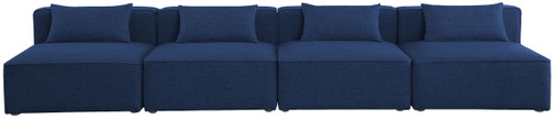 Cube - Linen Modular 4 Seat Armless Sofa