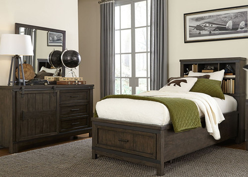 Thornwood Hills - Bookcase Bed, Dresser & Mirror Thornwood Hills - Bookcase Bed, Dresser & Mirror