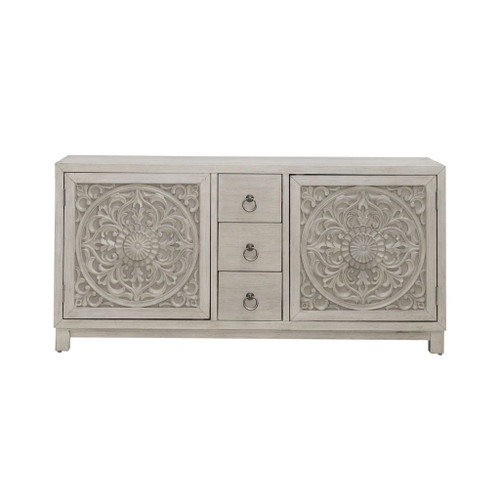 Sundance - 2 Door 3 Drawer Wood Accent Cabinet - White