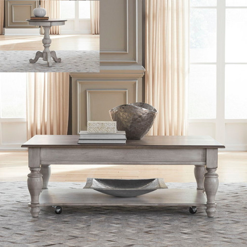 Ocean Isle - 3 Piece Table Set - White