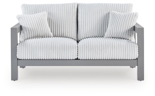 Hurley Park - Loveseat With Cushion - Gray