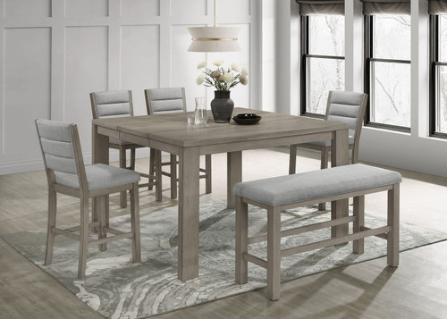 Renwick - Counter Height Bench - Gray