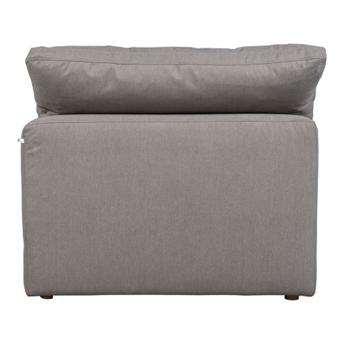Terra - Livesmart Fabric Condo Slipper Chair - Light Gray