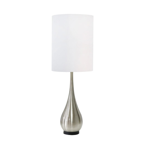 Metal Teardrop Table Lamp 40" - Silver