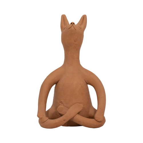 Terracotta 9" Om Yoga Bunny - Natural