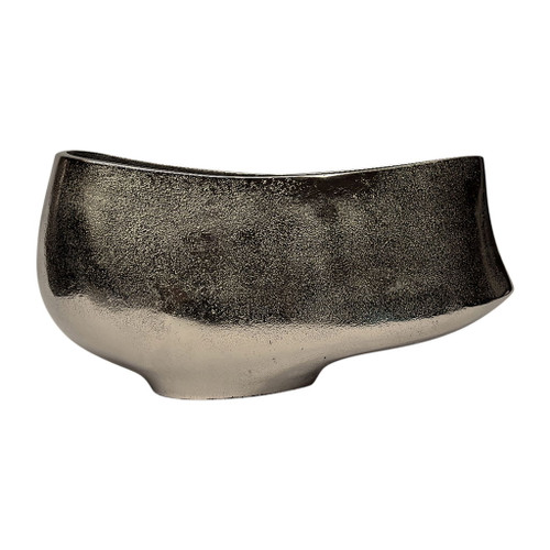 Metal 14" Andria Medium Vase - Silver