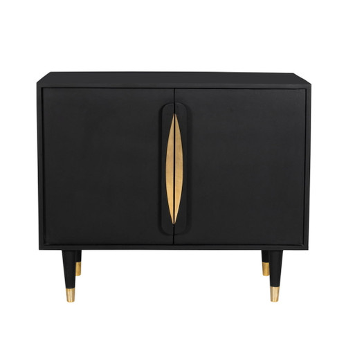 Norte Wood Chest - Black