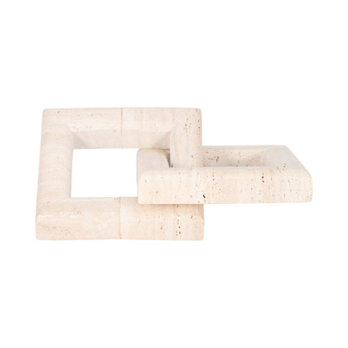 16" Hulsey Travertine Links - Ivory / Beige